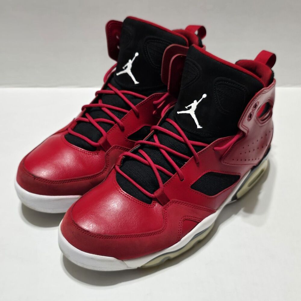 Air Jordan Men's 11.5 Flight Club 91 Gym Red Sneakers 555475-600 Jumpman Shoes